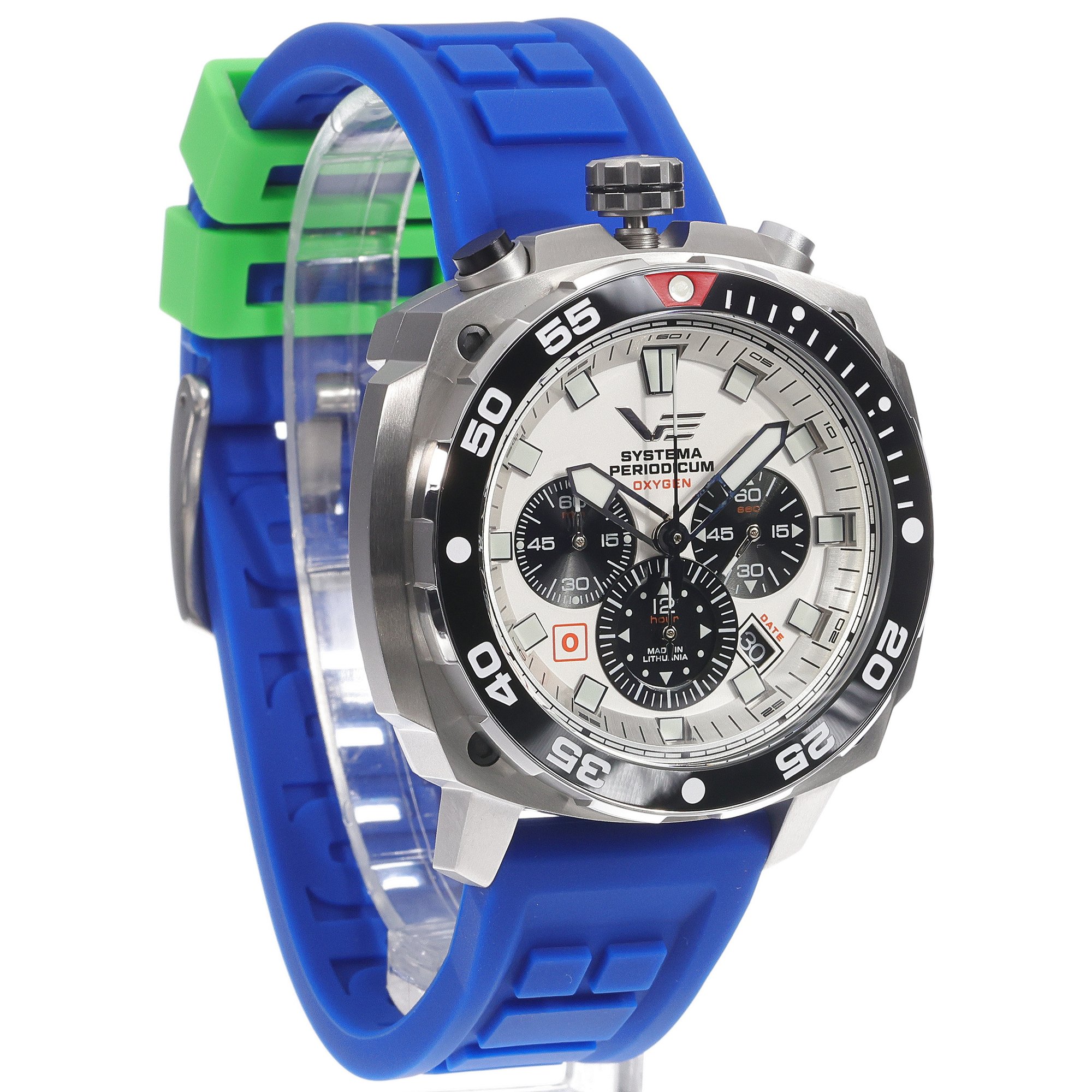 zegarek Vostok Europe VK67-650A722SBL Systema Periodicum Oxygen męski z chronograf Systema Periodicum - miniatura 3