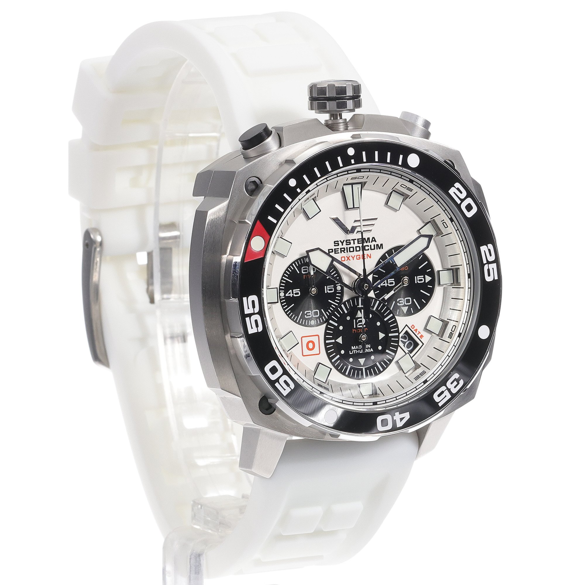 zegarek Vostok Europe VK67-650A722SWL Systema Periodicum Oxygen męski z chronograf Systema Periodicum - miniatura 3