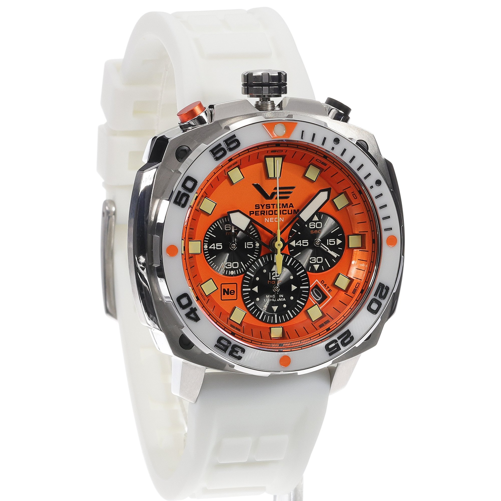 zegarek Vostok Europe VK67-650A723SWL Systema Periodicum Neon męski z chronograf Systema Periodicum - miniatura 3