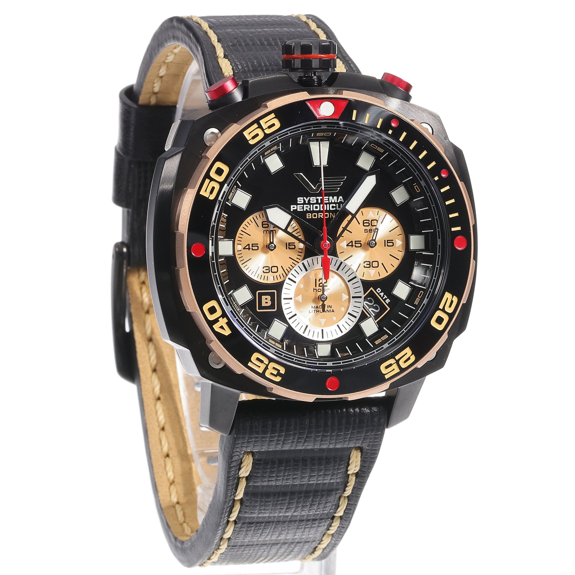 zegarek Vostok Europe VK67-650E721LB Systema Periodicum Boron męski z chronograf Systema Periodicum - miniatura 3