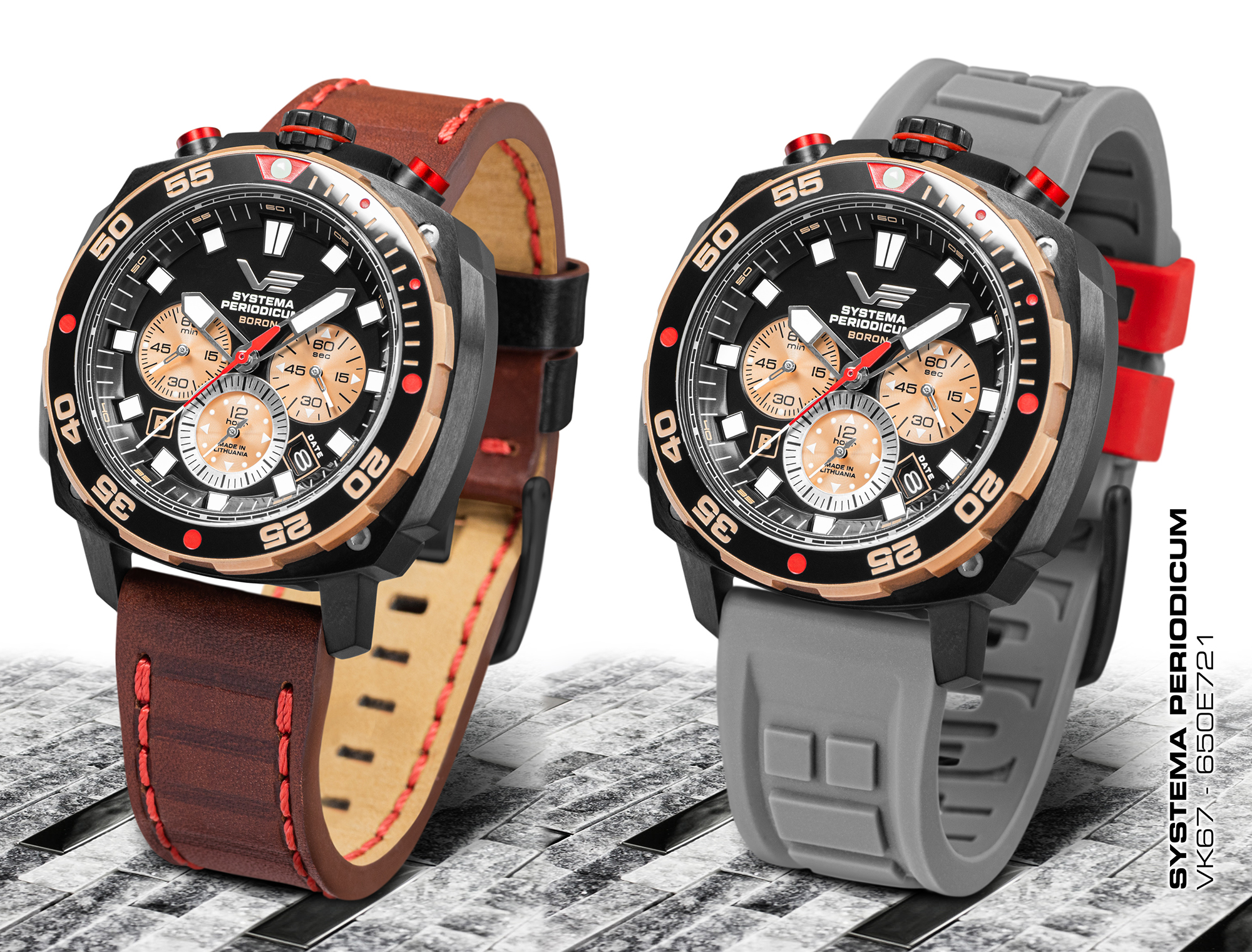 zegarek Vostok Europe VK67-650E721S Systema Periodicum - miniatura 6