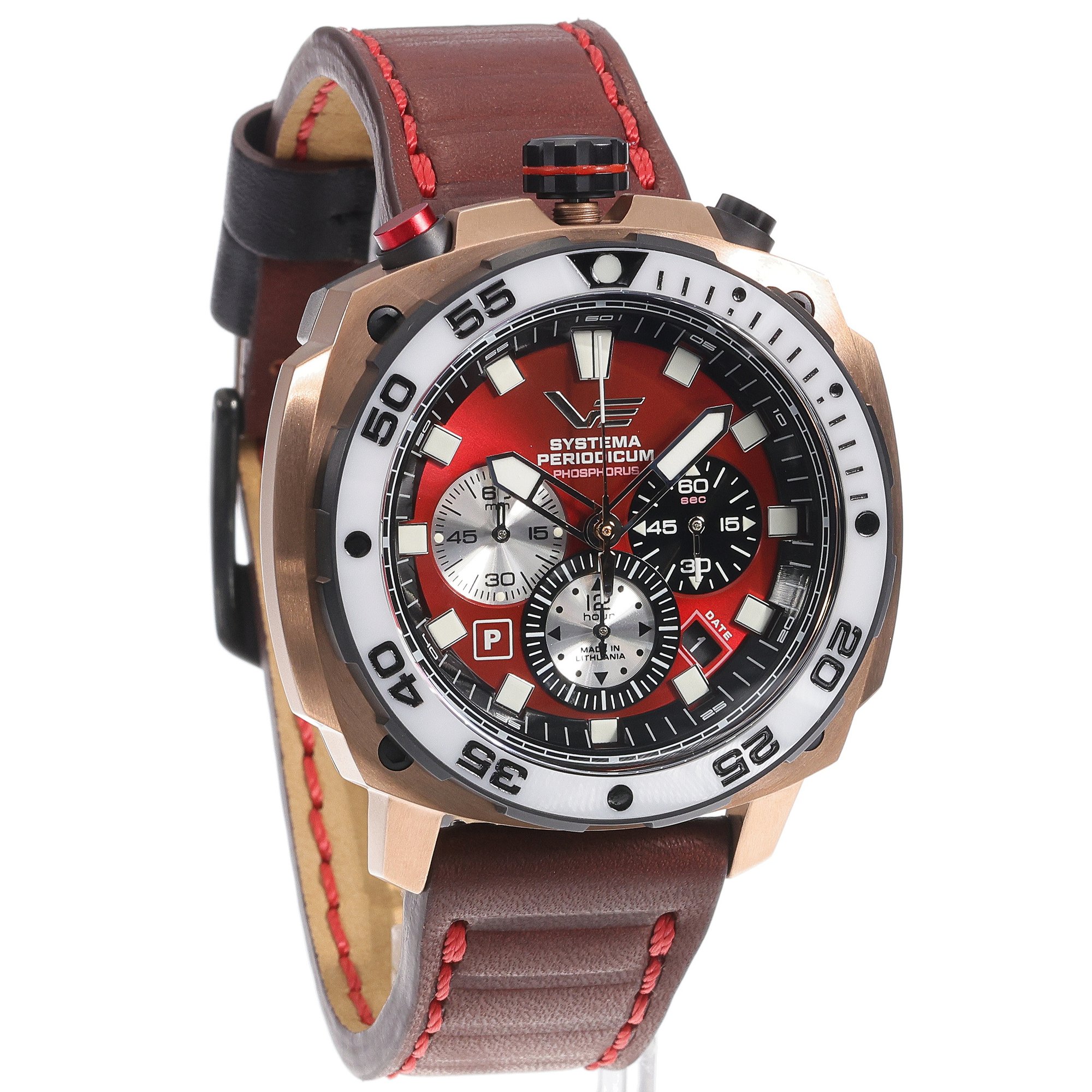 zegarek Vostok Europe VK67-650E724LBE Systema Periodicum Phosphorus męski z chronograf Systema Periodicum - miniatura 3
