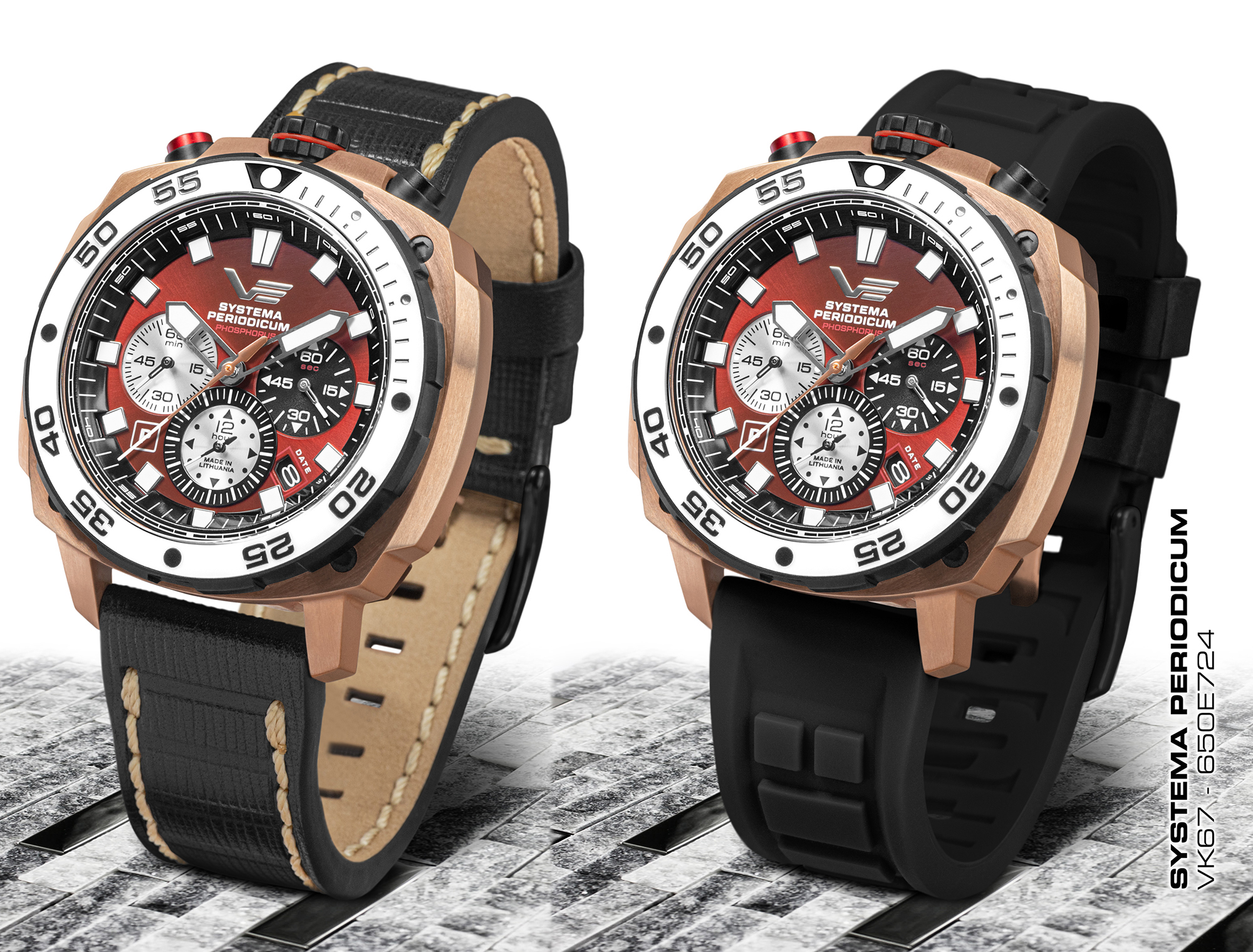 zegarek Vostok Europe VK67-650E724S Systema Periodicum - miniatura 6