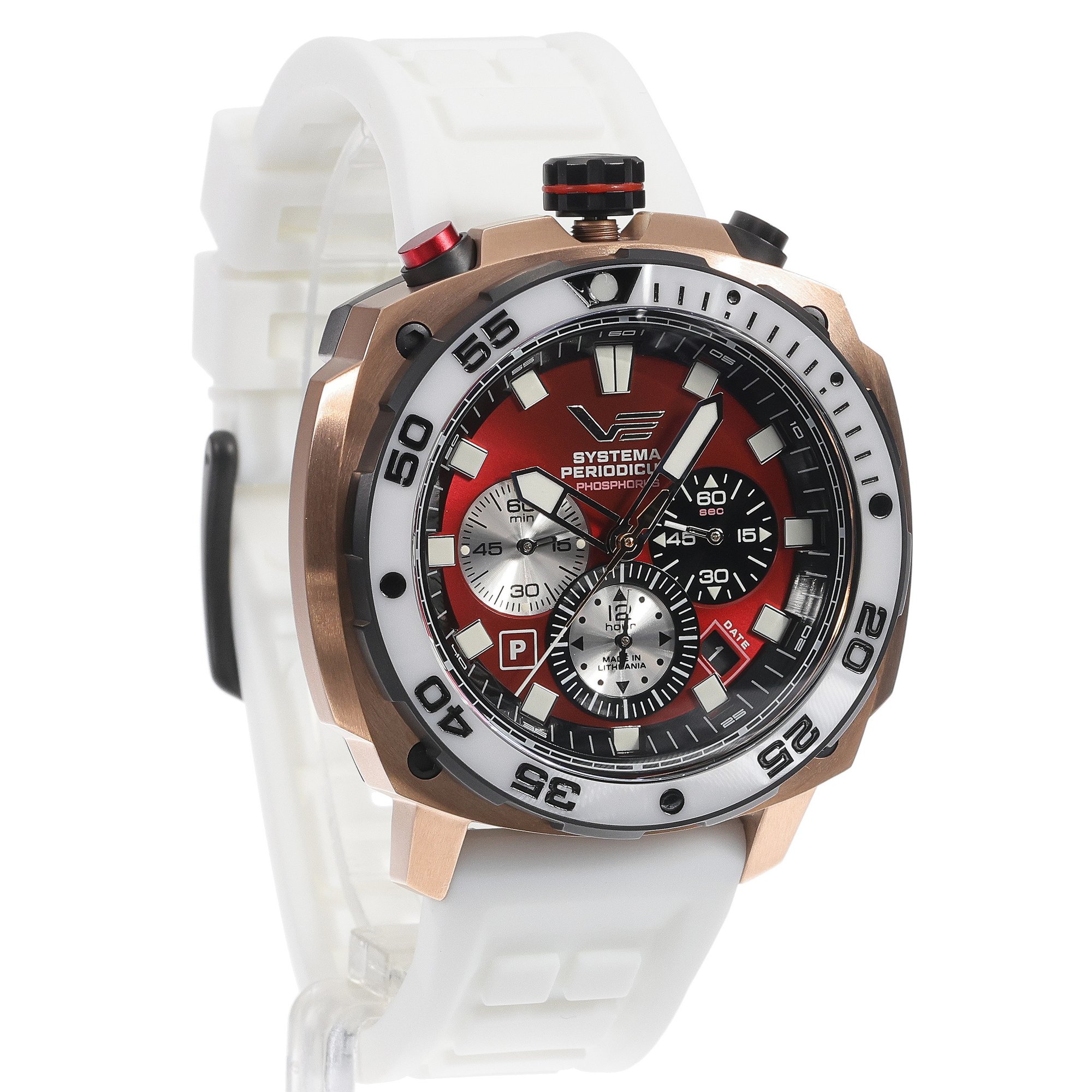 zegarek Vostok Europe VK67-650E724SWL Systema Periodicum Phosphorus męski z chronograf Systema Periodicum - miniatura 3