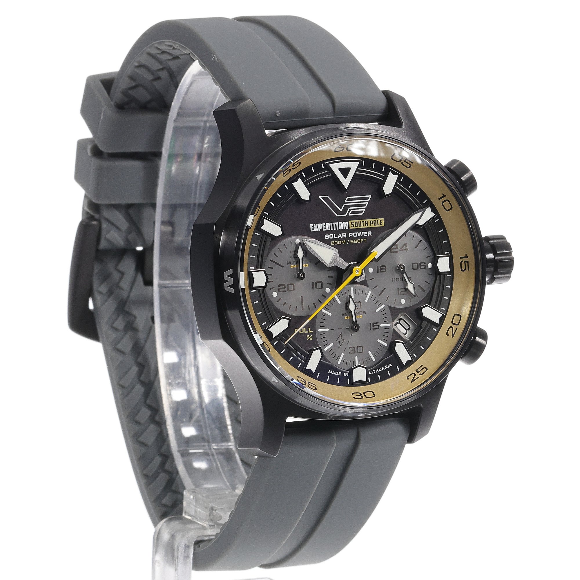 zegarek Vostok Europe VR42-592C763SG Expedition South Pole Solar Chrono 43mm męski z chronograf Expedition