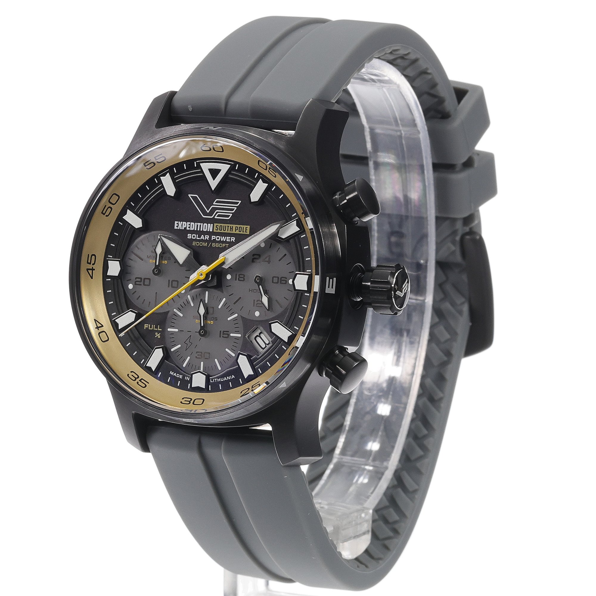 zegarek Vostok Europe VR42-592C763SG Expedition South Pole Solar Chrono 43mm męski z chronograf Expedition