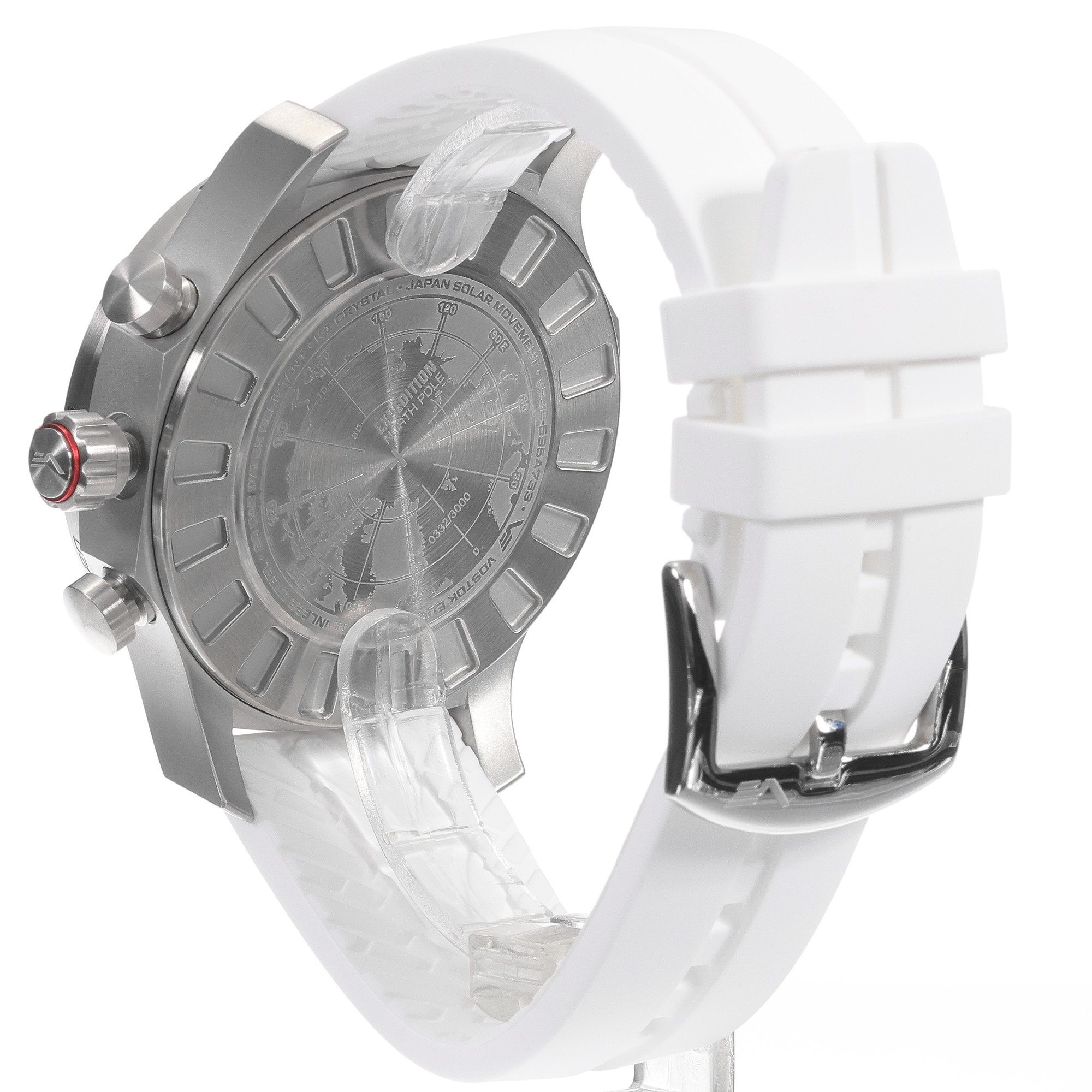 zegarek Vostok Europe VR42-595A733SW Expedition North Pole 1 Polar Spruce Solar 47mm męski z chronograf Expedition