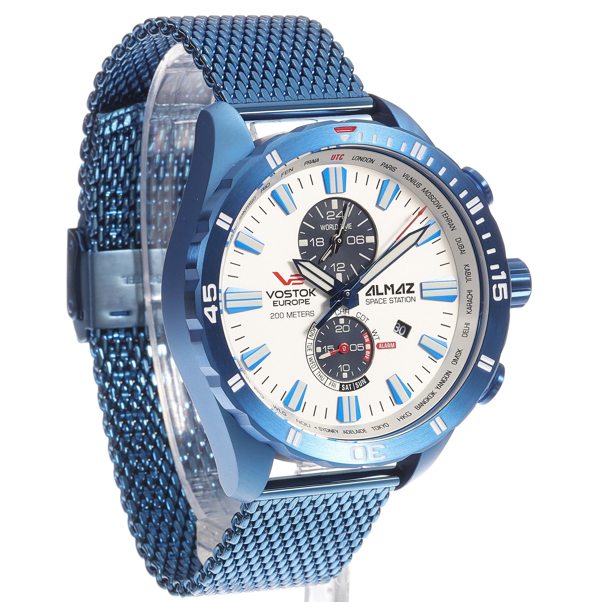 zegarek Vostok Europe YM8J-320D657B Almaz Multifunction męski z chronograf Almaz - miniatura 3