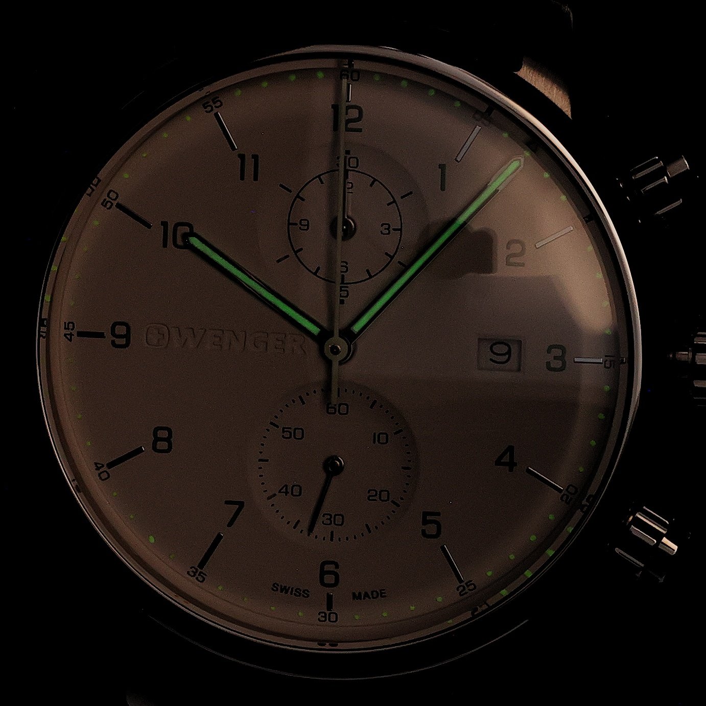 zegarek Wenger 011743123 Urban Classic Chrono Urban mineralne z powłoką szafirową - miniatura 5