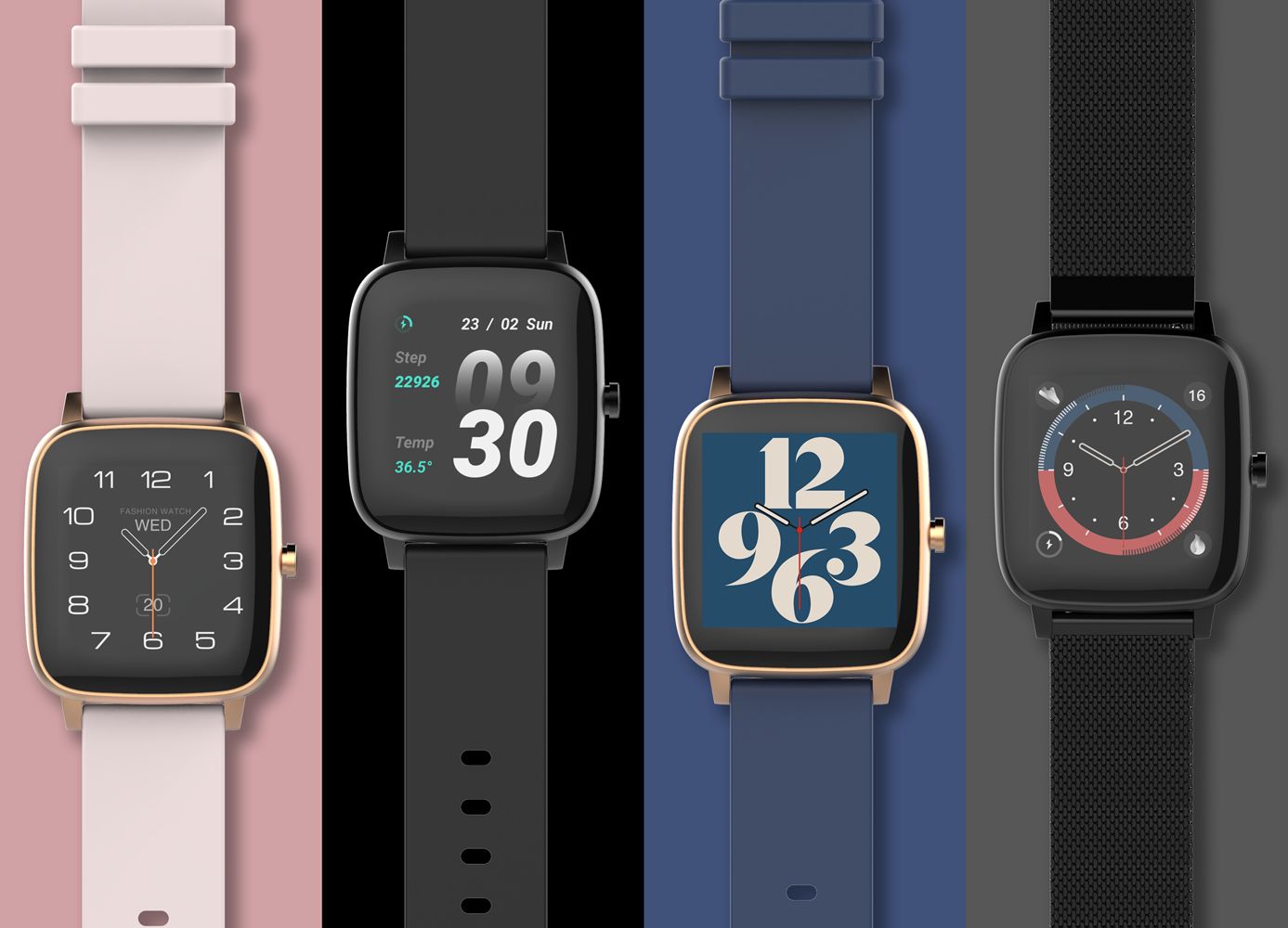 zegarek Strand S716USBBMB czarny Smartwatch - miniatura 9