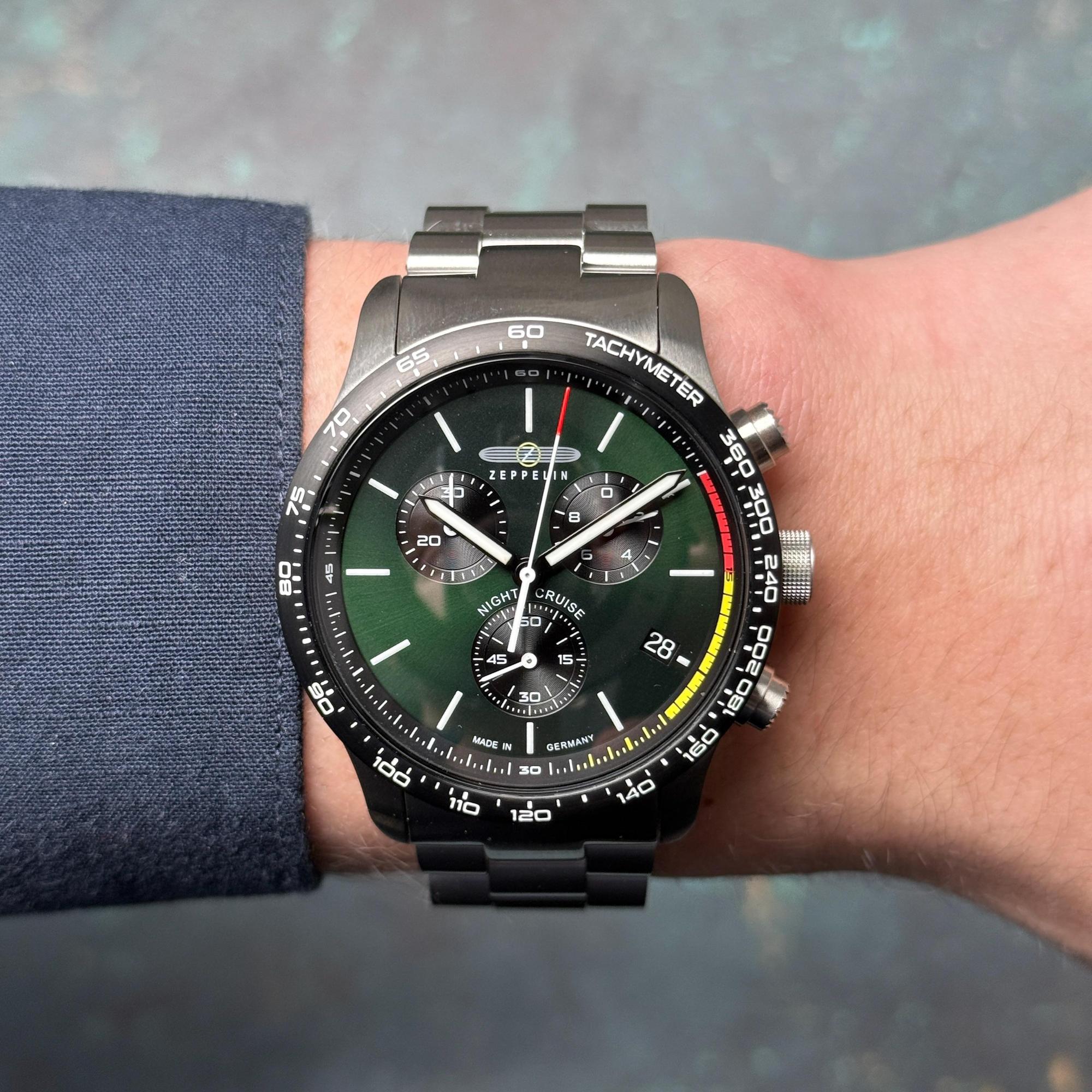 zegarek Zeppelin 7288M4 kwarcowy męski Night Cruise Night Cruise Quartz Chronograph - miniatura 6
