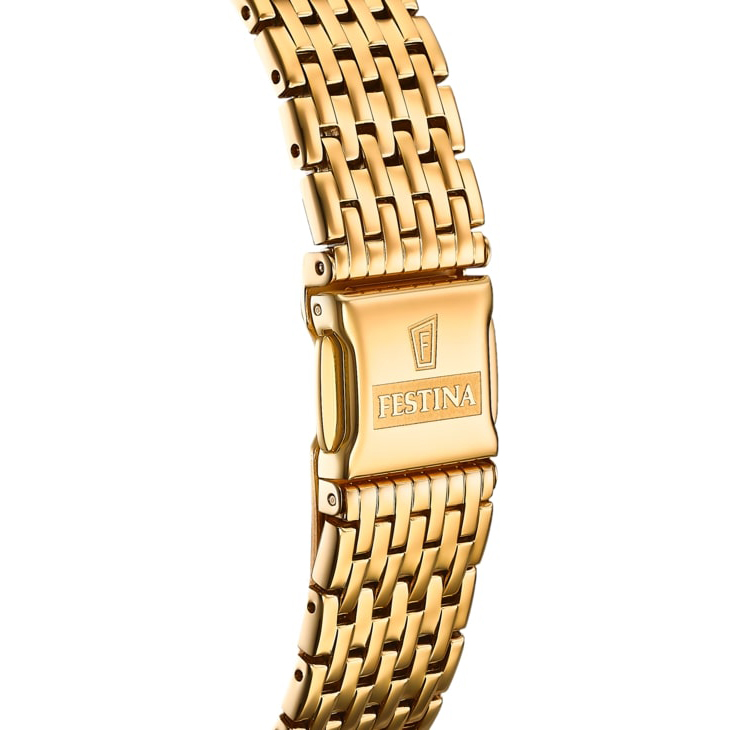 Festina F20020-1 zegarek złoty klasyczny Classic bransoleta