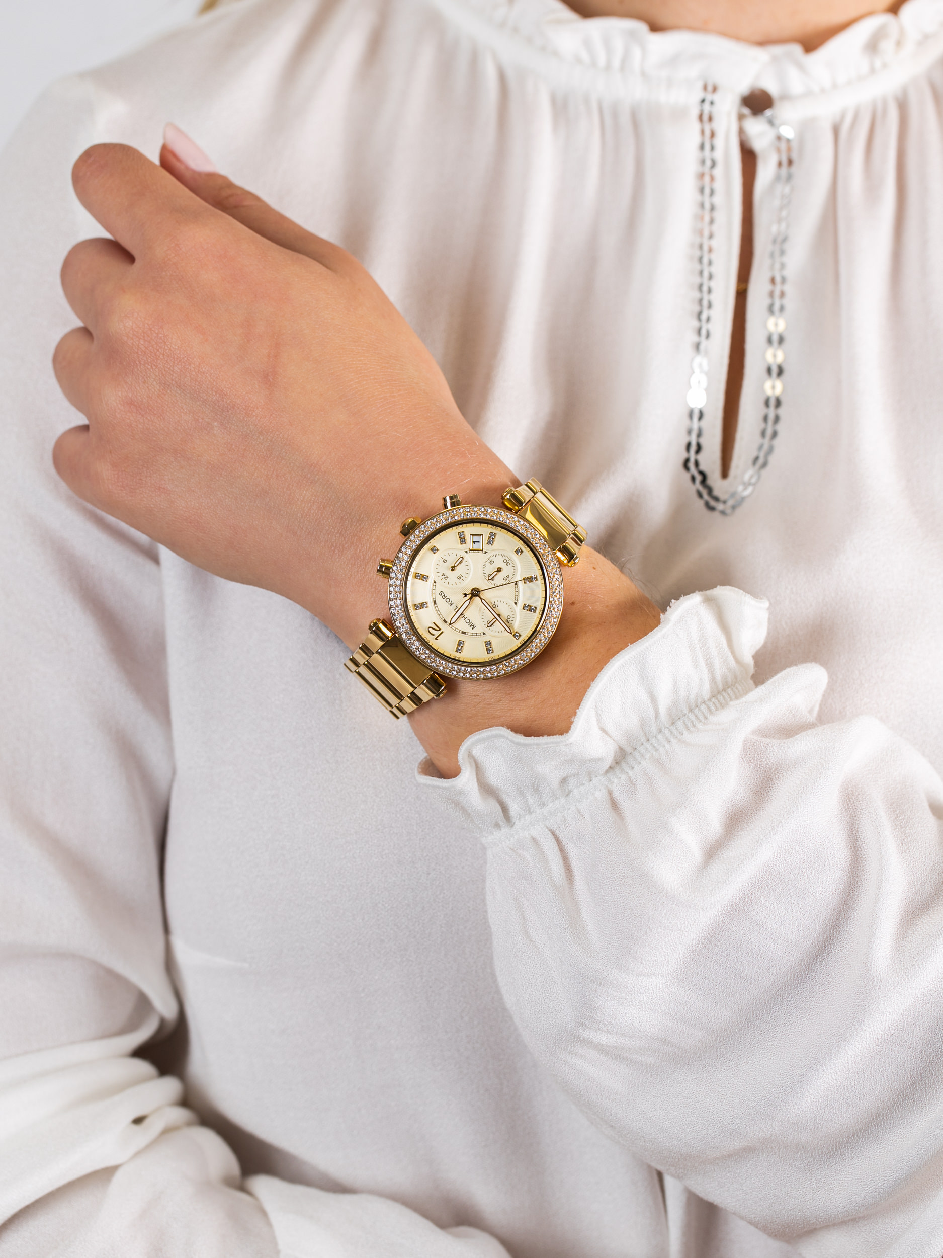 PARKER Gold Stainless Steel 39mm Michael Kors MK5354 - hover