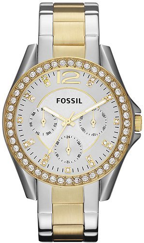 Fossil RILEY Bicolor Stainless Steel 37mm ES3204