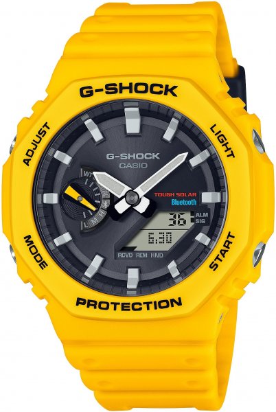 G-SHOCK Octagon Yellow CasiOak Solar Bluetooth Carbon Core Guard GA-B2100C-9AER