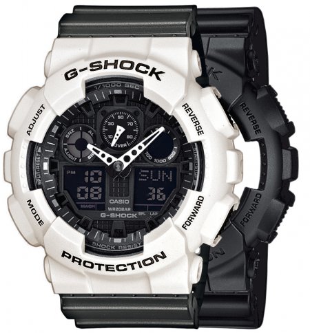 G-SHOCK SET GA-100-1A1ER + BEZEL 10395292 + PASEK 10467764