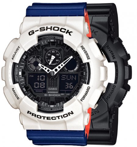 G-SHOCK SET GA-100-1A1ER + BEZEL 10395292 + PASEK 10527467