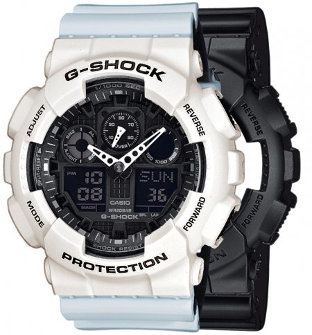 G-SHOCK SET GA-100-1A1ER + BEZEL 10395292 + PASEK 10527469