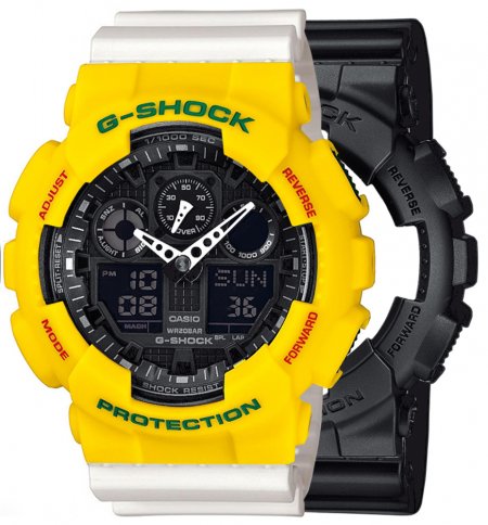 G-SHOCK SET GA-100-1A1ER + BEZEL 10414779 + PASEK 10366715