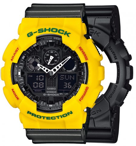 G-SHOCK SET GA-100-1A1ER + BEZEL 10414779 + PASEK 10467764