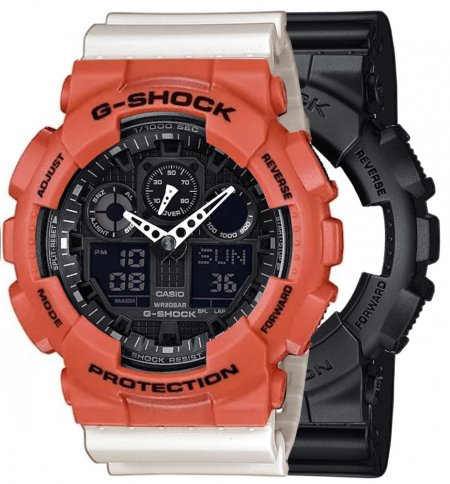 G-SHOCK SET GA-100-1A1ER + BEZEL 10527399 + PASEK 10395227