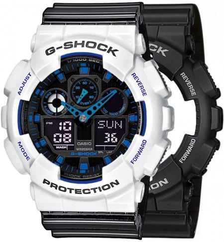 G-SHOCK SET GA-100-1A2ER + BEZEL 10347600 + PASEK 10378391