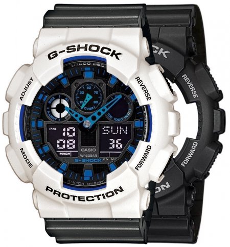 G-SHOCK SET GA-100-1A2ER + BEZEL 10395292 + PASEK 10467764