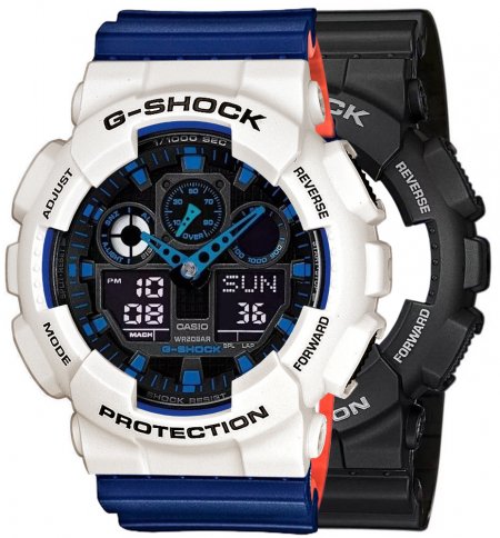 G-SHOCK SET GA-100-1A2ER + BEZEL 10395292 + PASEK 10527467