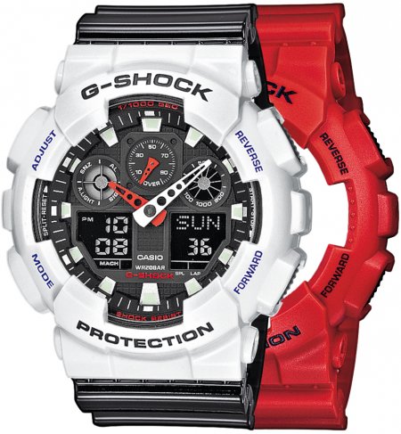 G-SHOCK SET GA-100B-4AER + BEZEL 10347600 + PASEK 10378391