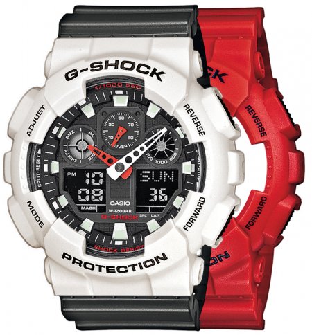 G-SHOCK SET GA-100B-4AER + BEZEL 10395292 + PASEK 10467764