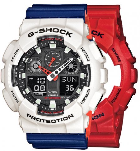 G-SHOCK SET GA-100B-4AER + BEZEL 10395292 + PASEK 10527467