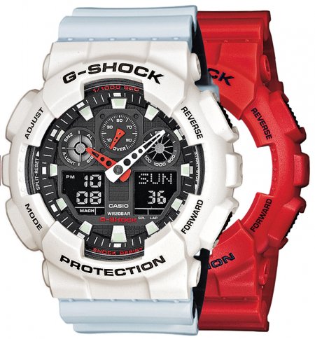 G-SHOCK SET GA-100B-4AER + BEZEL 10395292 + PASEK 10527469
