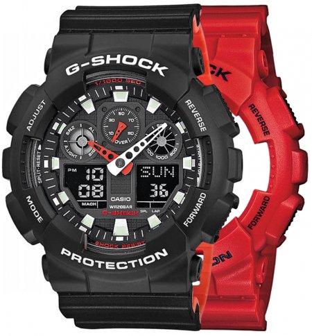 G-SHOCK SET GA-100B-4AER + BEZEL 10508136 + PASEK 10577142
