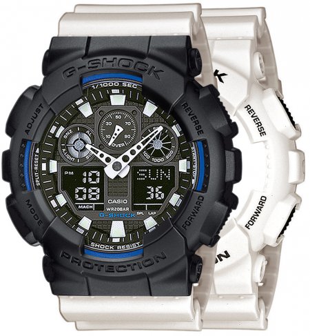 G-SHOCK SET GA-100B-7AER + BEZEL 10358741 + PASEK 10395227