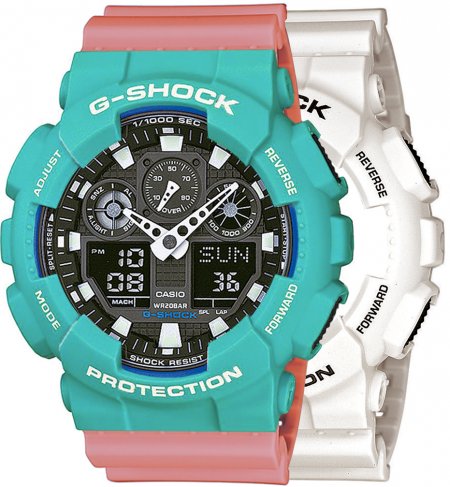 G-SHOCK SET GA-100B-7AER + BEZEL 10410475 + PASEK 10498150