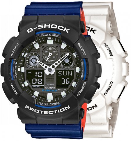 G-SHOCK SET GA-100B-7AER + BEZEL 10508136 + PASEK 10527467