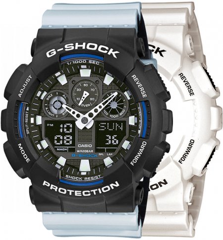 G-SHOCK SET GA-100B-7AER + BEZEL 10508136 + PASEK 10527469