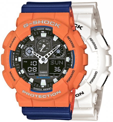 G-SHOCK SET GA-100B-7AER + BEZEL 10589006 + PASEK 10527467