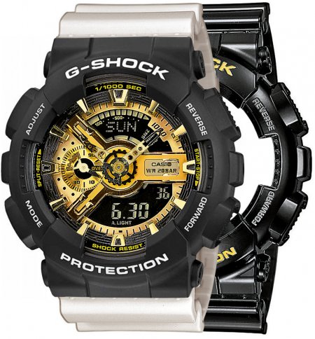 G-SHOCK SET GA-110GB-1AER + BEZEL 10508136 + PASEK 10395227