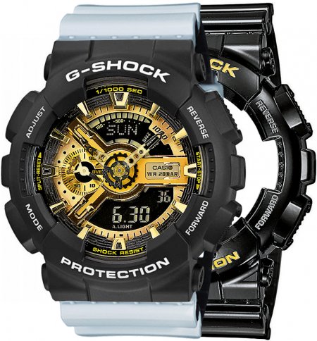 G-SHOCK SET GA-110GB-1AER + BEZEL 10508136 + PASEK 10527469
