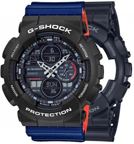 G-SHOCK SET GA-140-1A1ER + BEZEL 10508136 + PASEK 10527467