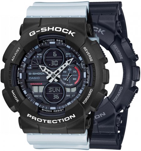 G-SHOCK SET GA-140-1A1ER + BEZEL 10508136 + PASEK 10527469