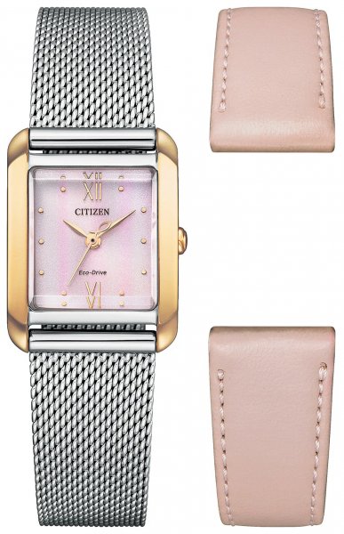 Citizen Eco-Drive L Square ZESTAW 2w1 EW5596-66X