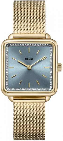 Cluse Mesh stones Light Blue, Gold Colour CW10310