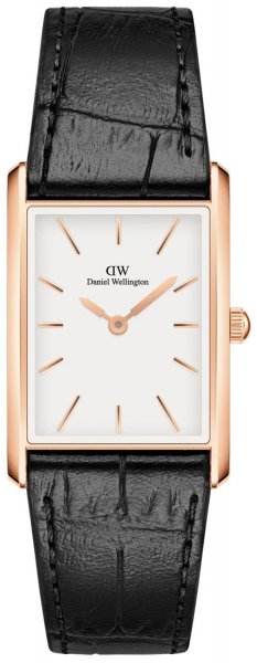 Daniel Wellington Bound Black Crocodile Rose Gold 24mm DW00100698