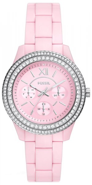 Fossil STELLA MULTIFUNCTION Pink Castor Oil Bracelet 37mm ES5153