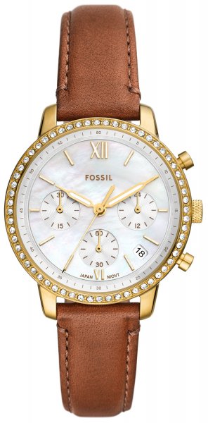 Fossil NEUTRA CHRONO Brown Leather Strap 36mm ES5278