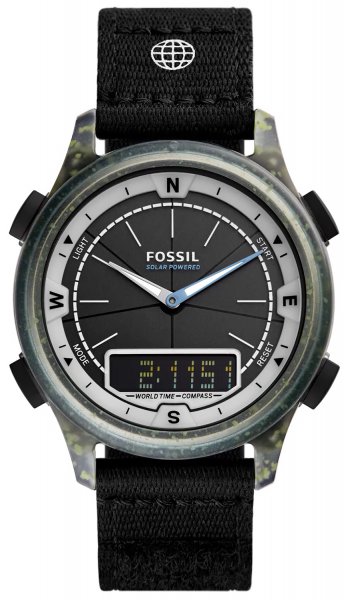 Fossil SOLAR Black rPET Strap 42mm FS5913