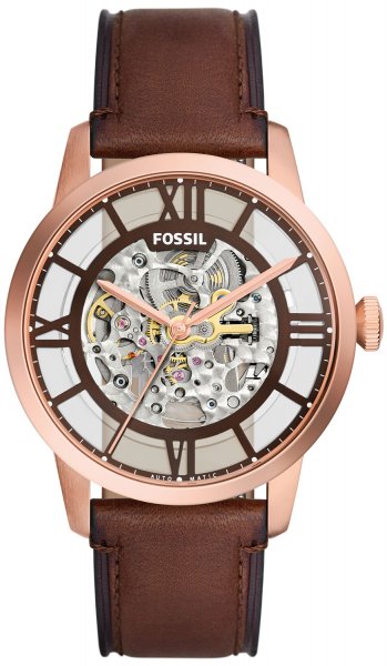 Fossil TOWNSMAN AUTOMATIC Brown Leather Strap 44mm ME3259