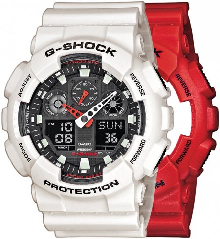 G-SHOCK SET GA-100B-4AER + BEZEL 10395292 + PASEK 10395227